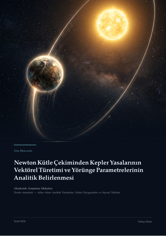 Newton Kütle Çekiminden Kepler Yasalarının Vektörel Türetimi ve Yörünge Parametrelerinin Analitik Belirlenmesi