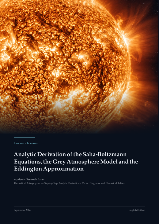 Analytic Derivation of the Saha-Boltzmann Equations, the Grey Atmosphere Model and the Eddington Approximation