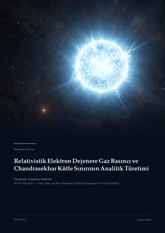 Relativistik Elektron Dejenere Gaz Basıncı ve Chandrasekhar Kütle Sınırının Analitik Türetimi