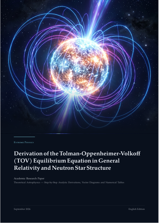 Derivation of the Tolman-Oppenheimer-Volkoff (TOV) Equilibrium Equation in General Relativity and Neutron Star Structure
