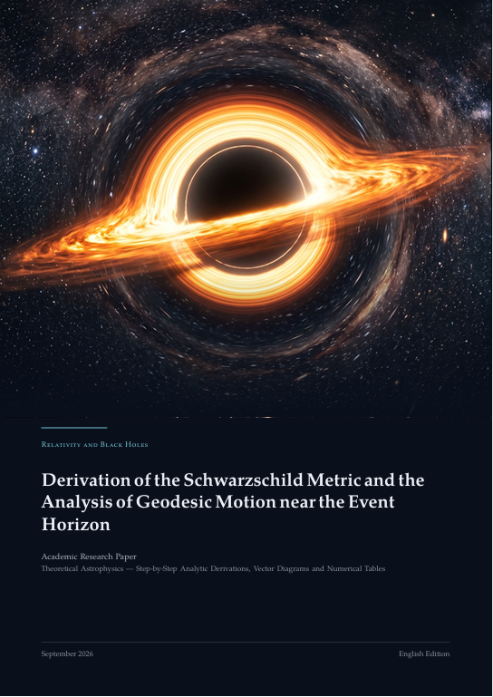 Derivation of the Schwarzschild Metric and the Analysis of Geodesic Motion near the Event Horizon