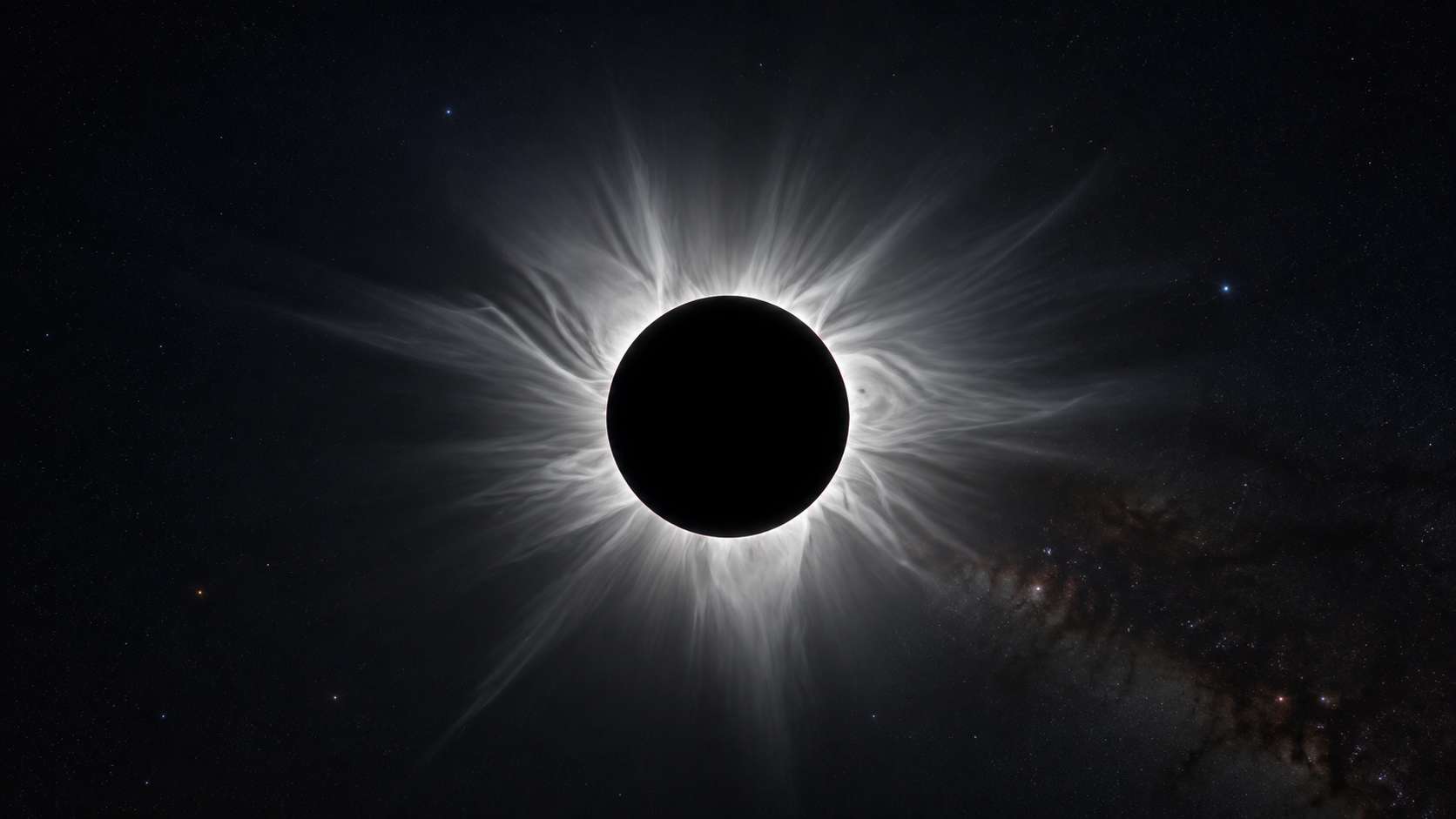 The Solar Corona Visible During a Total Solar Eclipse