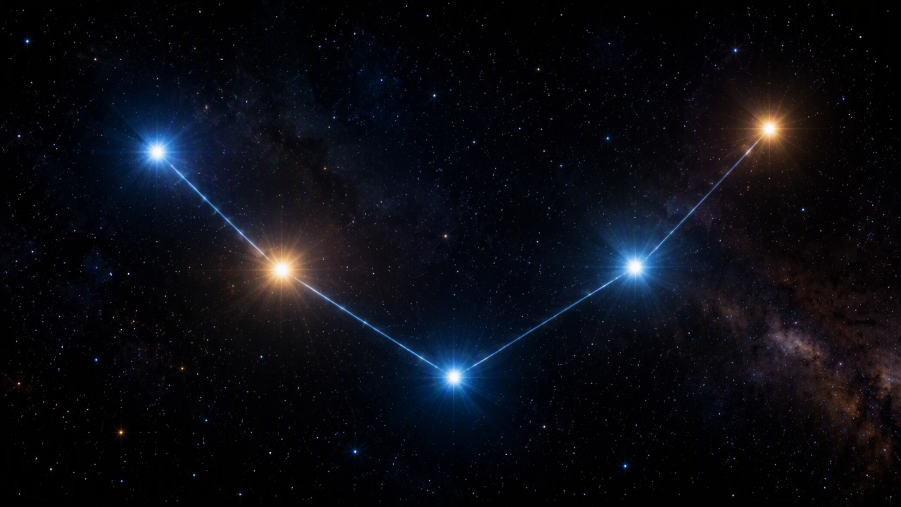 The Characteristics of the Stars That Form Cassiopeia's W Shape