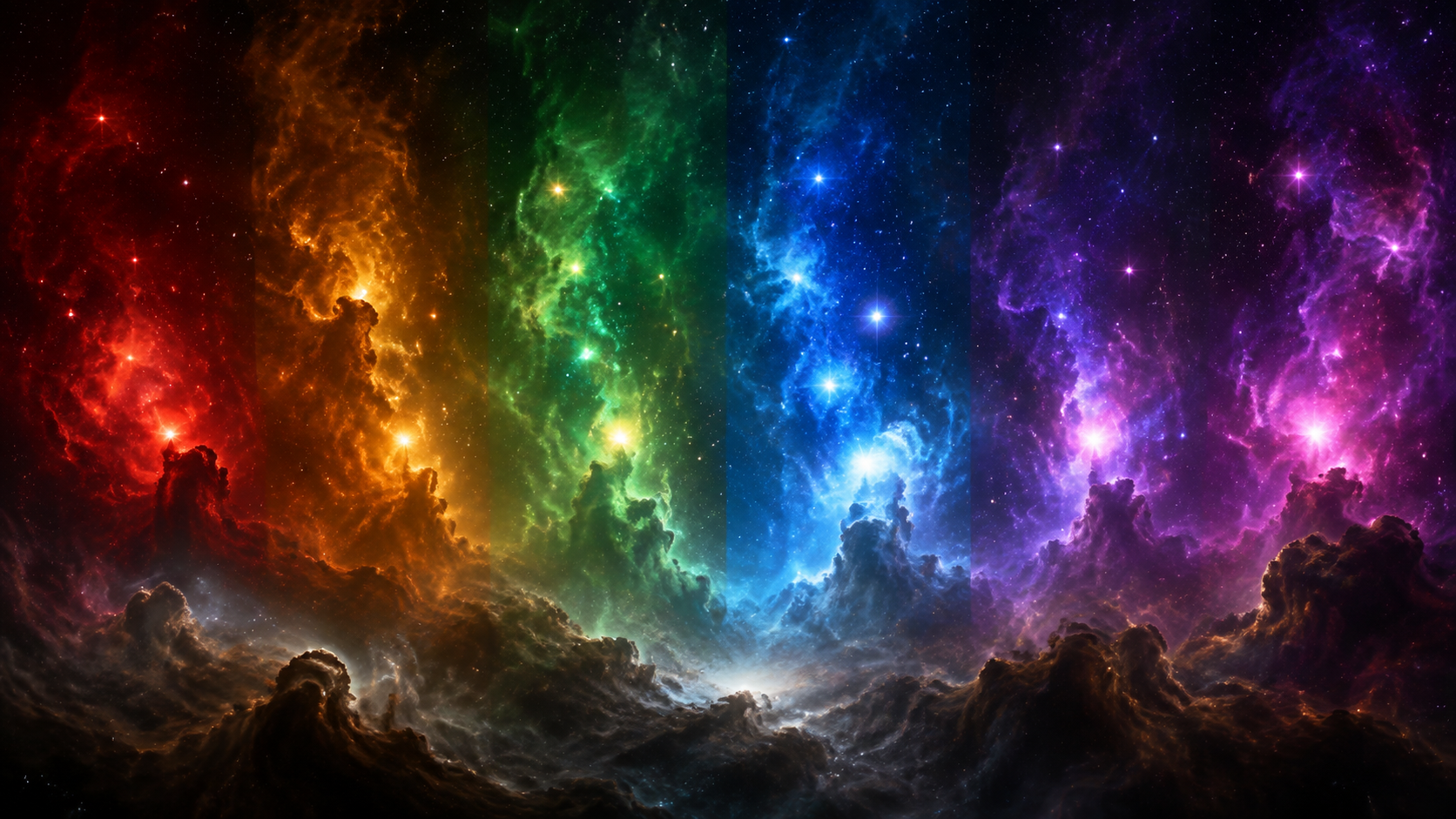 The Reason Different Gases in Nebulae Emit Light in Different Colors