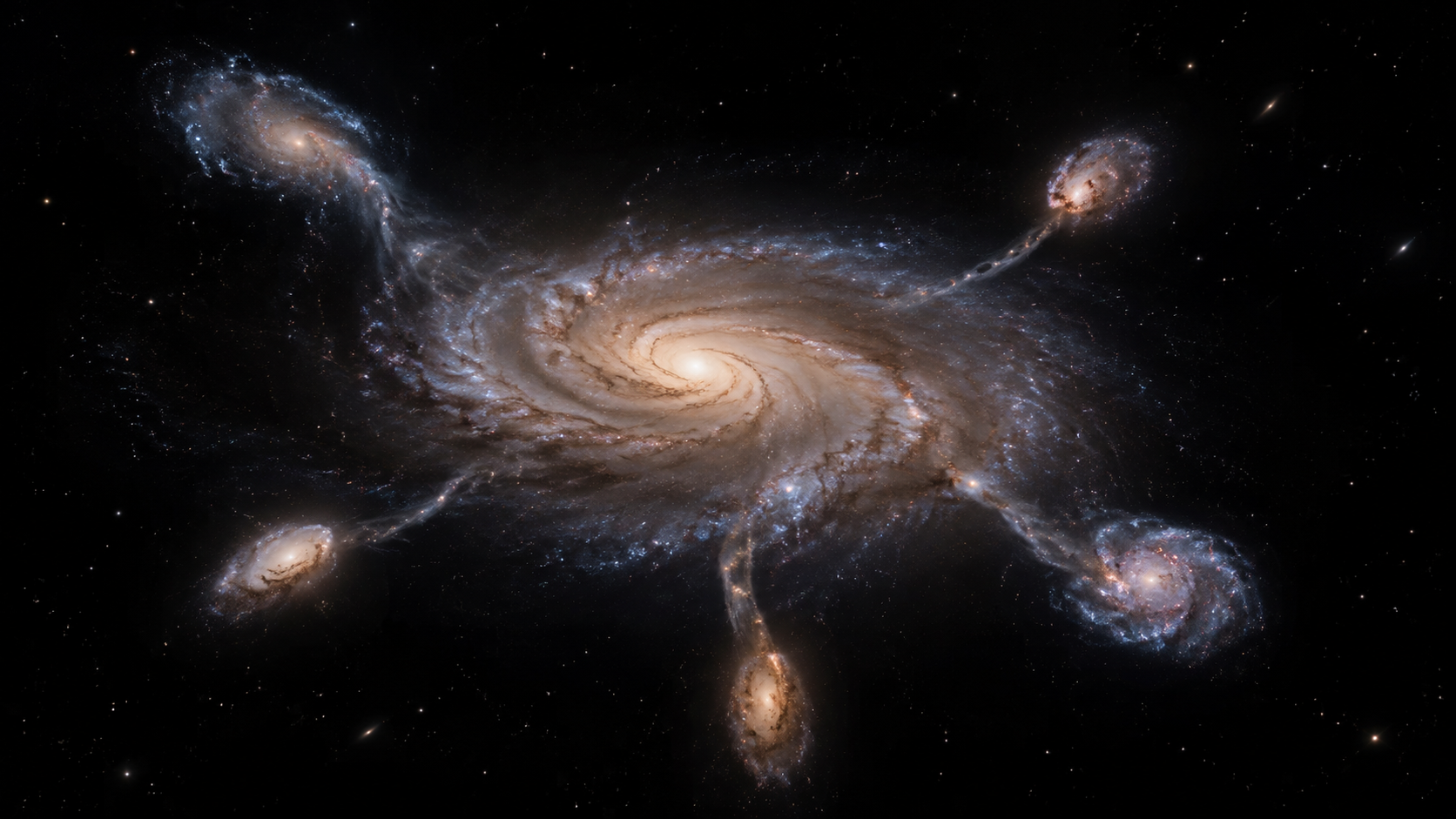 The Growth of Large Galaxies by Merging with Dwarf Galaxies