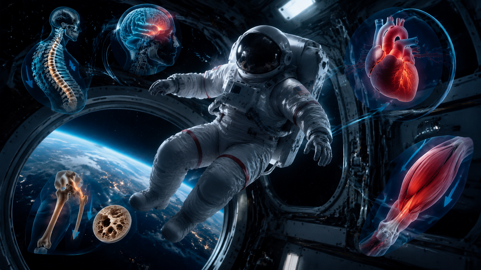 The Effects of Microgravity on Astronauts' Human Bodies