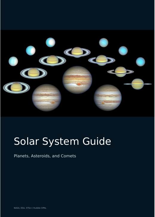 Solar System Guide: Planets, Asteroids, and Comets